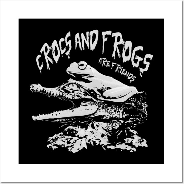 Crocs & Frogs are friends Wall Art by JPNDEMON